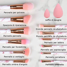 Carica l'immagine nel visualizzatore di Gallery, Pennelli Make Up Start Makers Professional 12Pcs Set di pennelli per trucco...