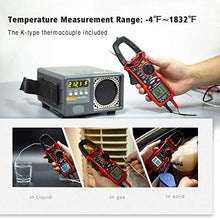 Carica l'immagine nel visualizzatore di Gallery, KAIWEETS Pinza amperometrica digitale T-RMS, 600A tester di tensione...