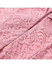 Carica l'immagine nel visualizzatore di Gallery, HomRain Abiti da Donna Elegante off Spalla a Pieghe S, Pink - Ilgrandebazar