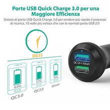 Carica l'immagine nel visualizzatore di Gallery, RAVPower Caricatore Adattatore Doppio per Auto USB 40W 3A Quick Charge Nero - Ilgrandebazar