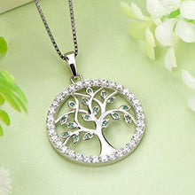 Carica l'immagine nel visualizzatore di Gallery, YL Collana per Donna in Argento 925 con Ciondolo e AAA Smeraldo Simulato - Ilgrandebazar