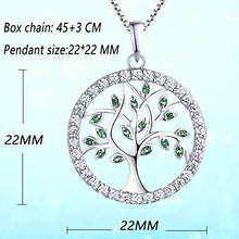 Carica l'immagine nel visualizzatore di Gallery, YL Collana per Donna in Argento 925 con Ciondolo e AAA Smeraldo Simulato - Ilgrandebazar