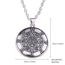 Carica l'immagine nel visualizzatore di Gallery, Collana con Sigillo di Salomone, amuleto portafortuna Stella David e... - Ilgrandebazar
