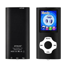 Carica l'immagine nel visualizzatore di Gallery, Mymahdi lettore portatile MP3 / MP4, nero con schermo da 1,8 pollici LCD e...