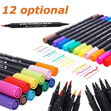 Carica l'immagine nel visualizzatore di Gallery, Beupro Set Pennarelli Acquerello, 12 a Colori Doppia Punta per... - Ilgrandebazar