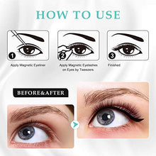 Carica l'immagine nel visualizzatore di Gallery, Ciglia Magnetiche Eyeliner, Kit Finte Magnetiche, Eyeliner...