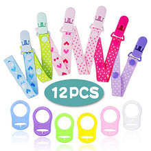 Carica l'immagine nel visualizzatore di Gallery, Clip Per Ciuccio e Silicone Pulsante Anello, JAANY Catenella Love Shape