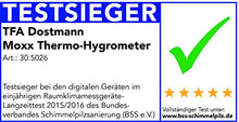 Carica l'immagine nel visualizzatore di Gallery, TFA 30.5026.01 Moxx Digital Thermo-Hygrometer-Black, Nero, 1 Confezione - Ilgrandebazar