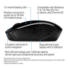 Carica l'immagine nel visualizzatore di Gallery, HP - PC 200 Mouse Wireless, Tecnologia LED Rosso, Laser fino a 1000 DPI, Nero