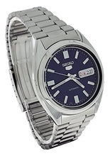 Carica l'immagine nel visualizzatore di Gallery, Seiko 5, orologio automatico da uomo con display analogico blu e bracciale... - Ilgrandebazar