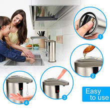 Carica l'immagine nel visualizzatore di Gallery, AHUIFT Dispenser Automatico di Sapone, Sapone Liquido Sensore...