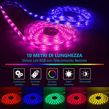 Carica l'immagine nel visualizzatore di Gallery, MROTY ITALIA | Striscia LED RGB 5050, Strisce LED, Luci - Alimentatore e... - Ilgrandebazar