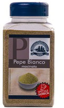 Carica l'immagine nel visualizzatore di Gallery, Pepe Bianco Macinato - 420 g - Sapore Delicato e più Dolce Rispetto al Pepe Nero ed è ideale per Insaporire Piatti aI Base di Pesce e Carni Bianche