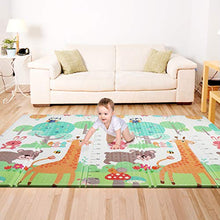 Carica l'immagine nel visualizzatore di Gallery, Tappeto Bambini, Bammax Pieghevole Doppio Lato, Gioco Elefante Giraffa