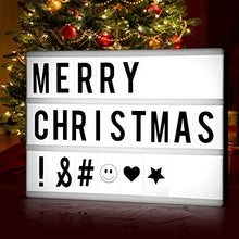 Carica l'immagine nel visualizzatore di Gallery, Cinema Light Lettere Box LED A4 Scatola Luminosa Formato con 90 Numeri 90 - Ilgrandebazar