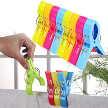 Carica l'immagine nel visualizzatore di Gallery, Spurtar 8 Pezzi Mollette in Plastica Grandi Colori Brillanti, Clip di...