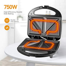 Carica l'immagine nel visualizzatore di Gallery, Tostiera Sandwich Maker, Piastra Per Toast 2 Posti, Sandwichmaker