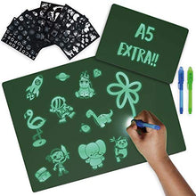 Carica l'immagine nel visualizzatore di Gallery, BONNYCO Tablet Magico A3 e A5, 6 Stencil e 2 Penne Spia Magic Giochi... - Ilgrandebazar