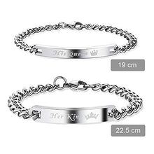 Carica l'immagine nel visualizzatore di Gallery, Lictin 4 Pezzi Coppia Braccialetto Collana Set - Ilgrandebazar
