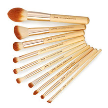 Carica l'immagine nel visualizzatore di Gallery, Jessup T143 - Set di pennelli da trucco in bambù, per definire il viso,...
