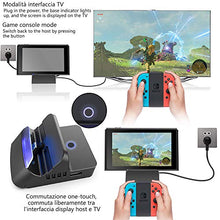 Carica l'immagine nel visualizzatore di Gallery, Zacro Nintendo Switch Dock Portatile e Tipo-C a cavo di ricarica rapida USB,...