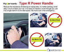 Carica l'immagine nel visualizzatore di Gallery, Pomello per volanti Hypersonic nero veicolo auto Power Handle spinner - Ilgrandebazar