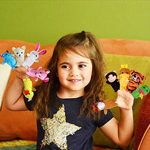 Carica l'immagine nel visualizzatore di Gallery, Joinfun Burattini da Dito 38pcs Messi per i Bambini 32pcs Cartoon Animal... - Ilgrandebazar