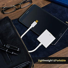 Carica l'immagine nel visualizzatore di Gallery, TOPELEK Mini Displayport/Thunderbolt a VGA Placcato Oro Cavo Thunderbolt...
