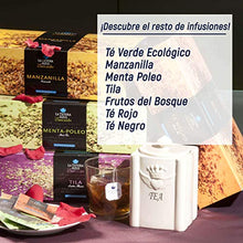 Carica l'immagine nel visualizzatore di Gallery, LA TETERA AZUL 100 bustine di tè verde biologico con menta piperita. Tè...