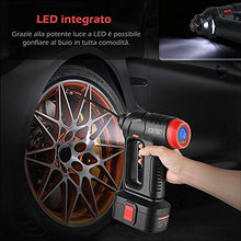 Carica l'immagine nel visualizzatore di Gallery, LOETAD Compressore Portatile per Auto 120 PSI 20L/Min Handheld - Ilgrandebazar