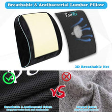 Carica l'immagine nel visualizzatore di Gallery, POOTACK Cuscino Lombare, Supporto Lombare Cuscini Schiena per Sedia 32cm