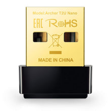 Carica l'immagine nel visualizzatore di Gallery, TP-Link Archer T2U Nano Adattatore USB Scheda di Rete, Wireless Normale, Nero - Ilgrandebazar