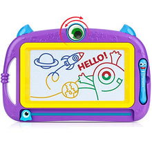 Carica l'immagine nel visualizzatore di Gallery, Peradix Lavagna Magnetica per Bambini - Tavola da Disegno Cancellabile Viola - Ilgrandebazar