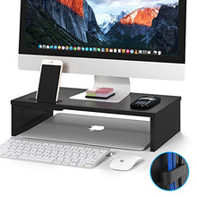 Carica l'immagine nel visualizzatore di Gallery, BONTEC Supporto per Monitor in Legno, da Scrivania con...