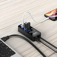 Carica l'immagine nel visualizzatore di Gallery, Atolla Hub USB 3.0 Sdoppiatore Duplicatore USB3-4 porte e 1 porta di...