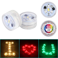 Carica l'immagine nel visualizzatore di Gallery, 10 Pezzi Luci per Piscina, ALED LIGHT Mini RGB LED Lampadine Luce Subacquea,...