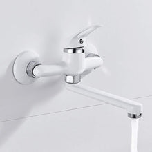 Carica l'immagine nel visualizzatore di Gallery, Rubinetto per Cucina da Parete Miscelatore Lavandino a Muro Regolabile...