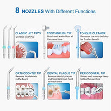 Carica l'immagine nel visualizzatore di Gallery, Idropulsore Dentale Professionale,TUREWELL Irrigatore Orale Getto Bianco