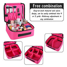 Carica l'immagine nel visualizzatore di Gallery, DIMJ Porta Trucchi da Viaggio, Borsa Trucco Professionale Beauty Case Rosa