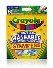 Carica l'immagine nel visualizzatore di Gallery, CRAYOLA Ulra Pennarelli Ultra-Lavabili, Punta a Stampino, per Multicolore