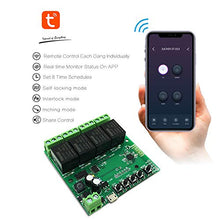 Carica l'immagine nel visualizzatore di Gallery, Newgoal Modulo relè Smart Switch WiFi a 4 canali, TUYA/App Life Dc4-ty