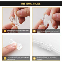 Carica l'immagine nel visualizzatore di Gallery, [40 pezzi] Autoadesivo Clip Cavo Fermacavi Supporto 40PCS, Trasparente