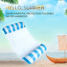 Carica l'immagine nel visualizzatore di Gallery, Qdreclod Amaca Gonfiabile Galleggiante da Piscina Reclinabile Lettino Blu