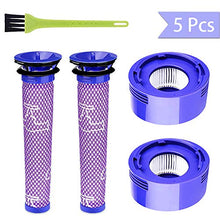 Carica l'immagine nel visualizzatore di Gallery, Queta 5 Pezzi Filtro per Dyson V7 V8 di Ricambio V7/V8