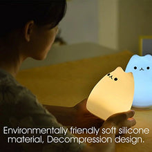 Carica l'immagine nel visualizzatore di Gallery, Luce Notturna LED, ikalula molle variopinta del silicone gatto di notte... - Ilgrandebazar