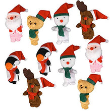 Carica l'immagine nel visualizzatore di Gallery, Set 10 Pezzi Mini Peluches di Natale Regali Natalizi Calza Befana Omaggi... - Ilgrandebazar