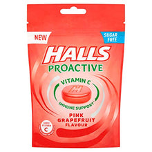 Carica l'immagine nel visualizzatore di Gallery, Halls Proactive Pompelmo Zucchero Senza Vitamina C Dolci Sacchetto 65g