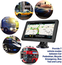 Carica l'immagine nel visualizzatore di Gallery, GPS Navigatore Satellitare Auto 7 Pollici Touch Screen, Avviso Traffico...