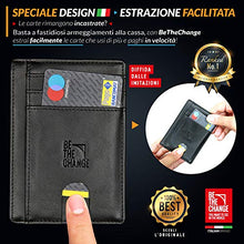 Carica l'immagine nel visualizzatore di Gallery, Portafoglio Uomo Piccolo Sottile - Mini Porta Carte Credito Pelle con...