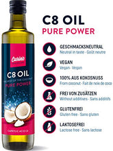 Carica l'immagine nel visualizzatore di Gallery, Olio C8 MCT da olio di cocco puro al 100% acido caprilico 500 ml - inodore e...
